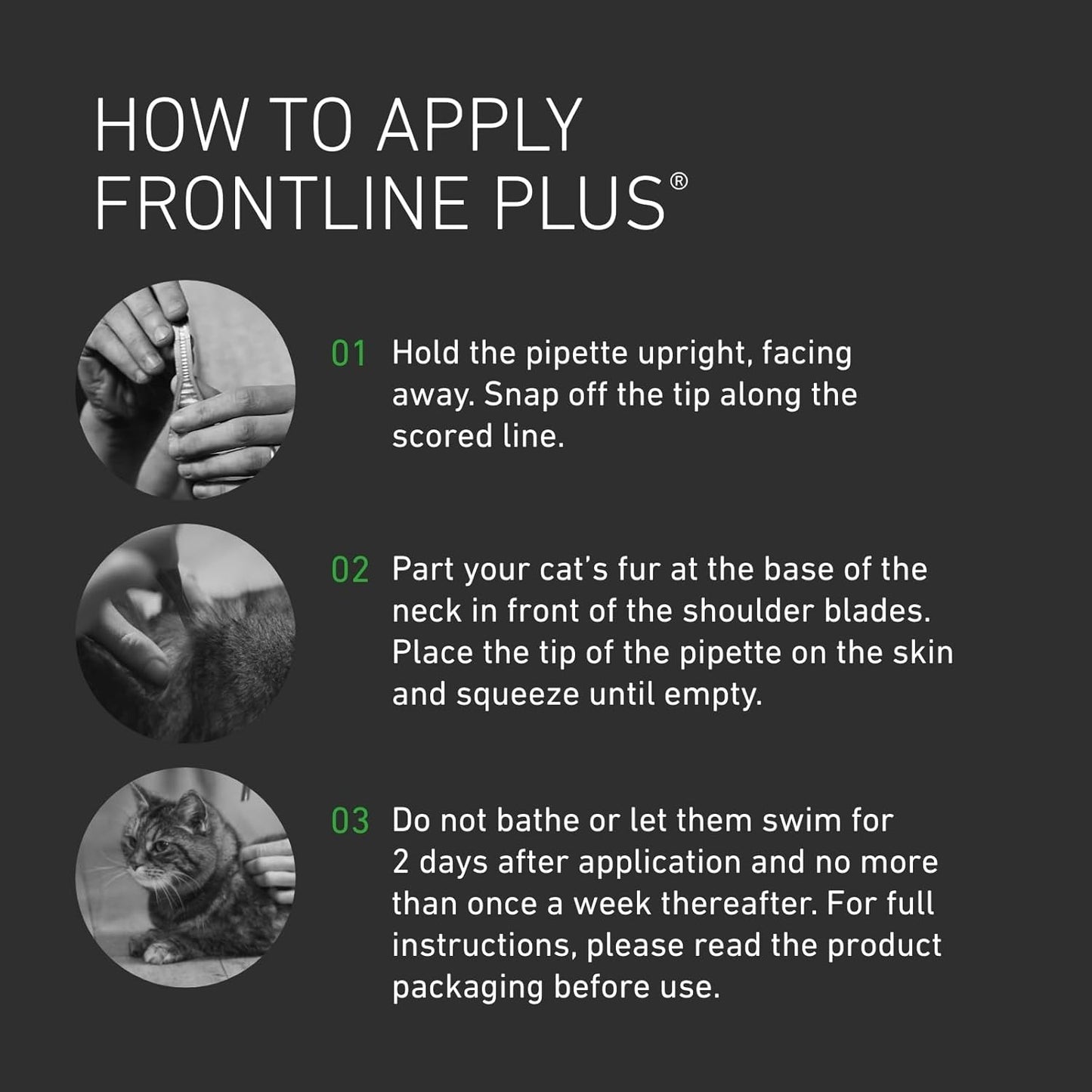 FRONTLINE Plus Flea & Tick Treatment for Cats & Ferrets – 6 Pipettes