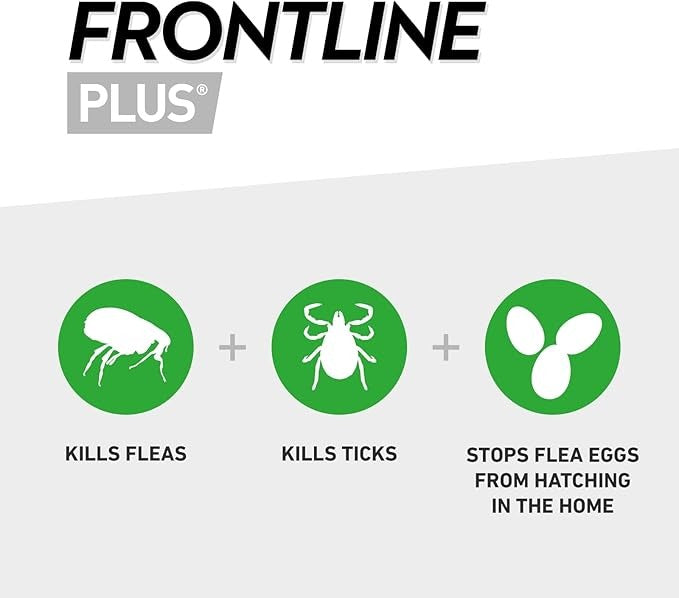 Frontline Plus for Dogs | Flea & Tick Treatment 6 pipettes