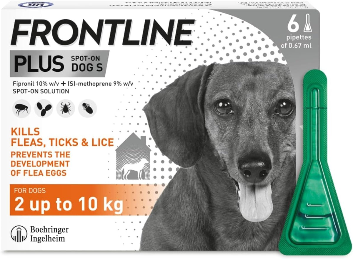 Frontline Plus for Dogs | Flea & Tick Treatment 6 pipettes